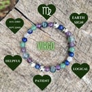 Virgo Zodiac Star Sign Gemstone Bracelet 
