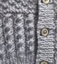 16" Patterned Baby Boys Round Neck Cardigan (Cloudy Blue) - Image 2