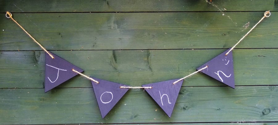 BLACKBOARD CHALKBOARD BUNTING BIRTHDAY PARTY CHRISTENING WEDDING CELBRATIONS 