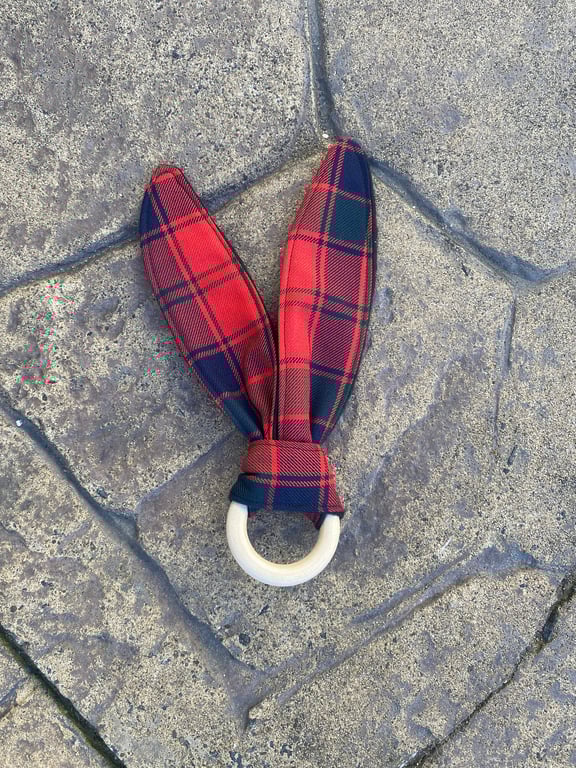 Robertson Tartan Bunny Ears Teether