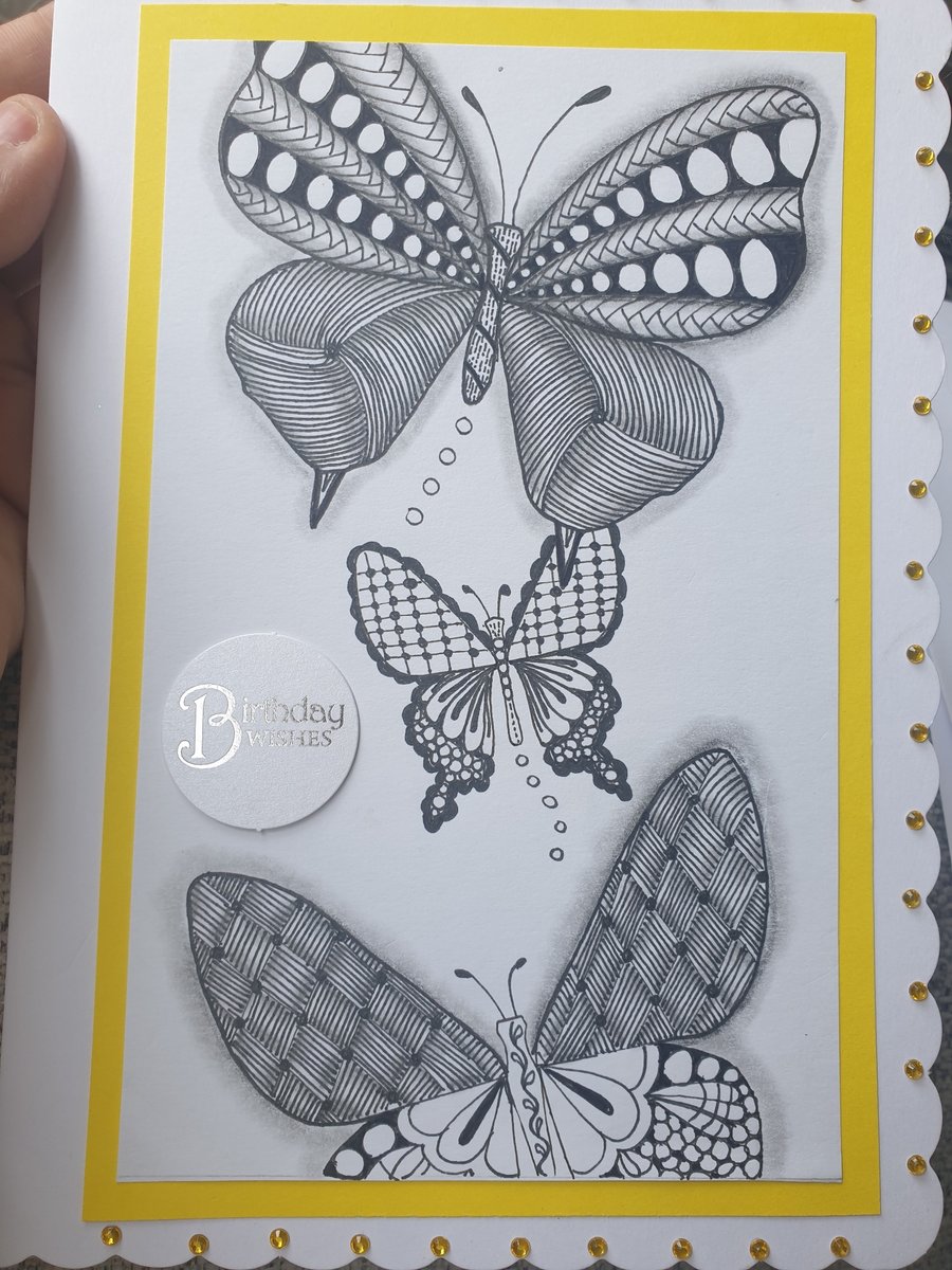 Butterfly birthday card 
