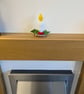 White Candle Centerpiece, Artificial Candle, Christmas Dec - Image 8