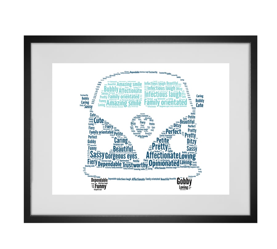 Personalised VW Camper Van Design Word Art Gifts 