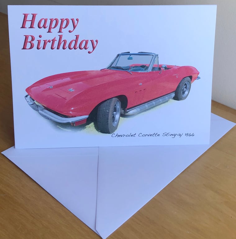Chevrolet Corvette Stingray 1966 - Birthday, Anniversary, Thanksgiving or Plain