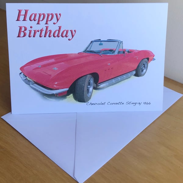 Chevrolet Corvette Stingray 1966 - Birthday, Anniversary, Retirement or Plain