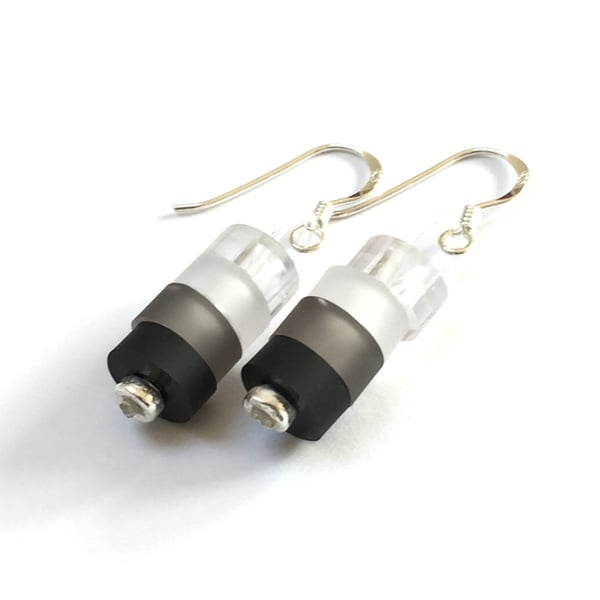 Neutral Mosaic Earrings