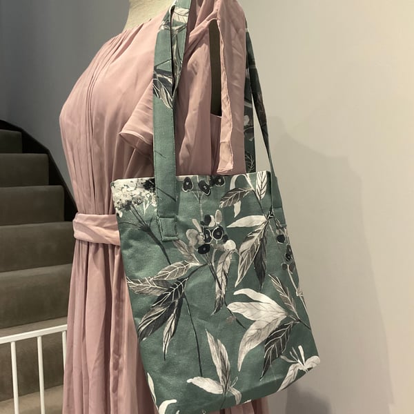 Handmade shoulder bag, cotton bag , second bag