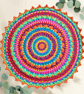 colourful crochet mandala doily - Image 2