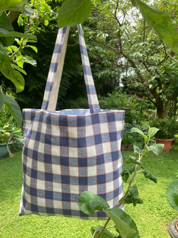 Large durable everyday cotton canvas tote bag