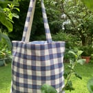 Large durable everyday cotton canvas tote bag