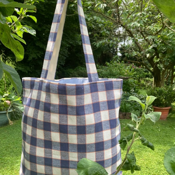 Large durable everyday cotton canvas tote bag