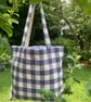 Large durable everyday cotton canvas tote bag