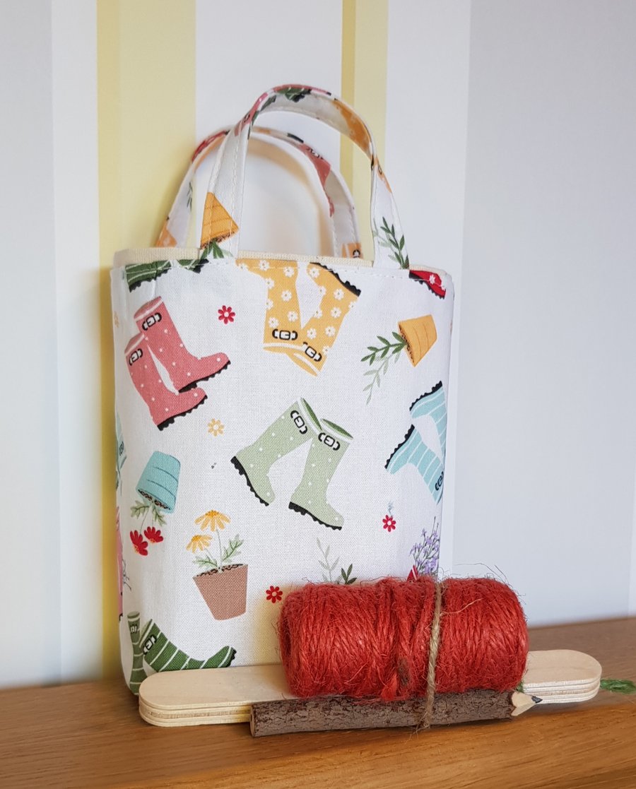 Gardener's gift bag; welly boots 