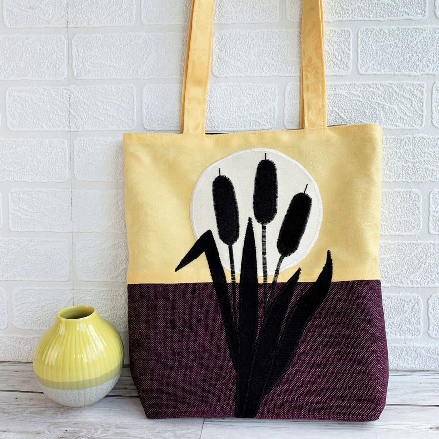 SALE Bulrushes at Sunset Tote Bag