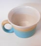 Mug Flared top Turquoise Blue ceramic. - Image 4