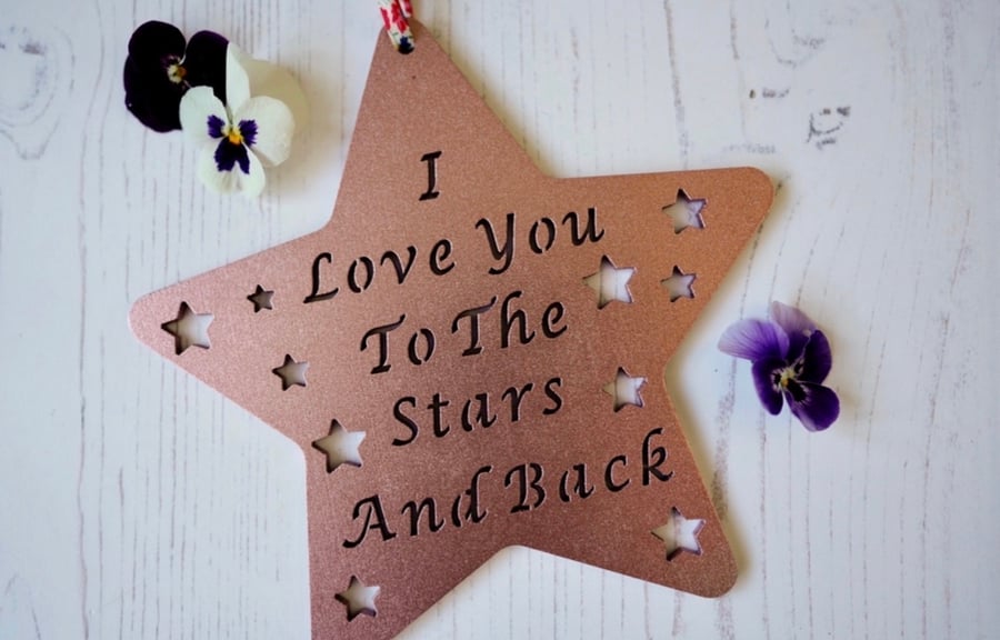 I love you to the stars hanger