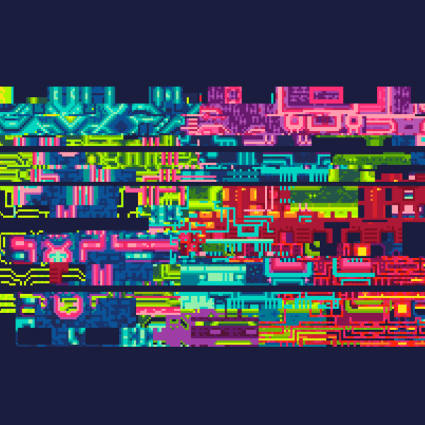 180 - Cross stitch pattern, a truly modern piece computer pixels error screen