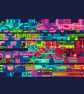 180 - Cross stitch pattern, a truly modern piece computer pixels error screen - Image 1