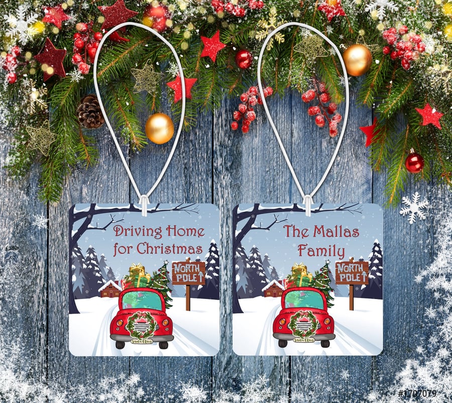Chistmas Air Freshener, personalised gift, stocking filler, secret santa