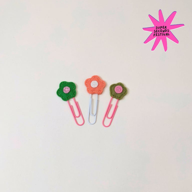 Sparkle Flower Page Holder - Set of 3 - Super Seconds Festival