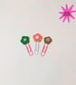 Sparkle Flower Page Holder - Set of 3 - Super Seconds Festival - Image 1