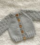 Light beige baby cardigan Up to 3 months 