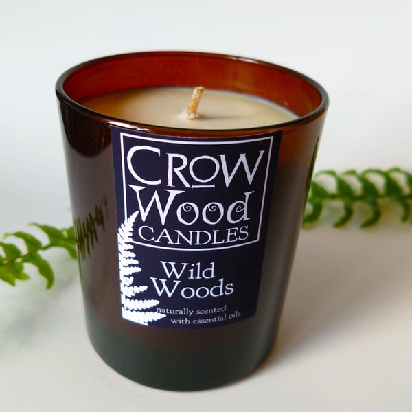 Wild Woods Essential Oil Soya Candle, Amber, Medium 150g