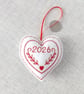 Christmas hanging decoration, heart decoration, 2026 - Image 6