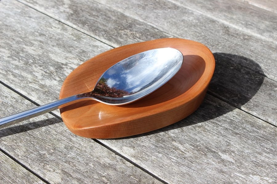 Cherry Wood Spoon Rest (SR3)