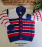Designer Hand Knitted Toddler Boy's Cardigan Size 2-3 years size - Image 8
