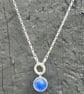 spinning sea marble silver pendant - Image 2
