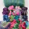 Scarf Kit: Aqua Luxury Textured Wool Felt Scarf Kit