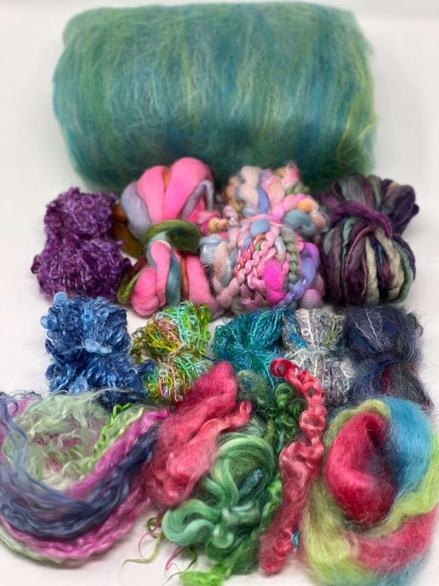 Scarf Kit: Aqua Luxury Textured Wool Felt Scarf Kit