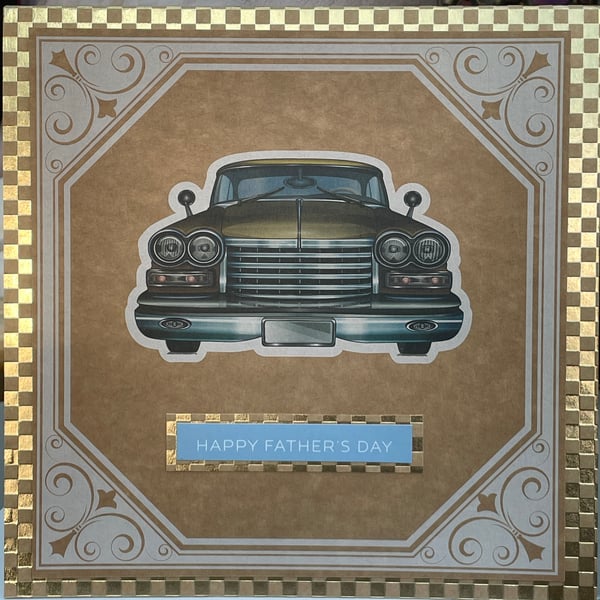 Classic American car Father's Day card