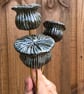 Large Poppy Seedhead set of 3 ceramic heads, for contemporary floral arrangement - Image 2