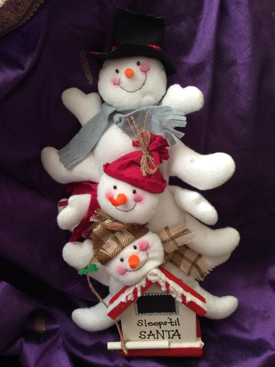 Felt Snowman Advent Calendar 2