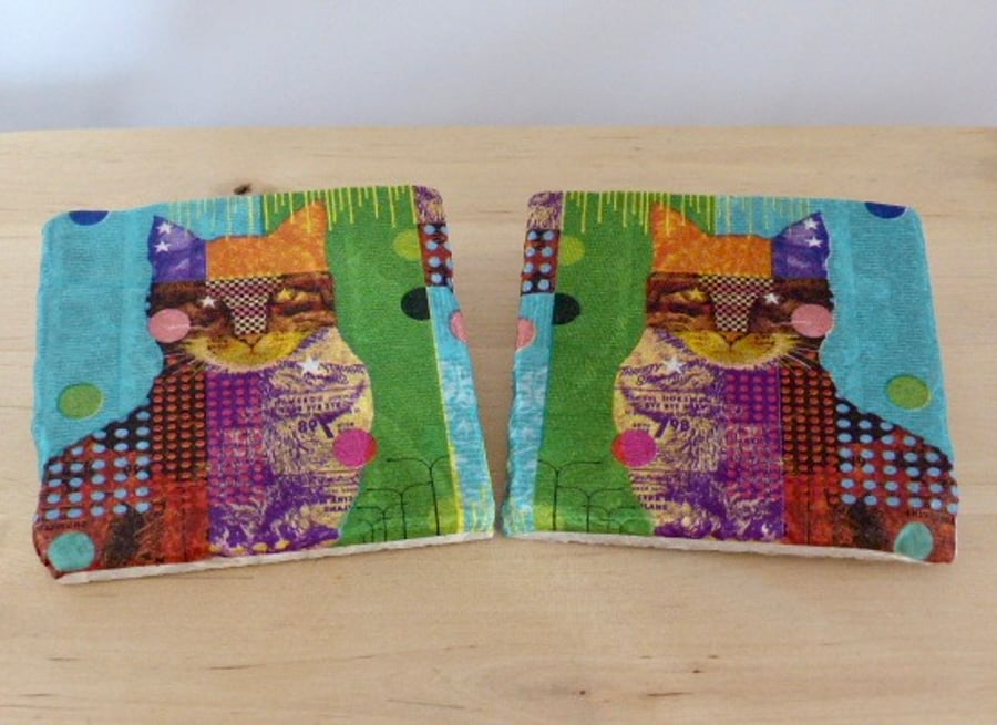 Marble 'Cat' Coasters