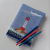 Notebook with a Removable Fabric Cover, Lighthouse Design