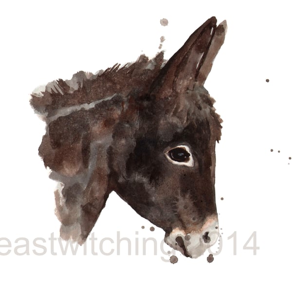 Donkey Art Print