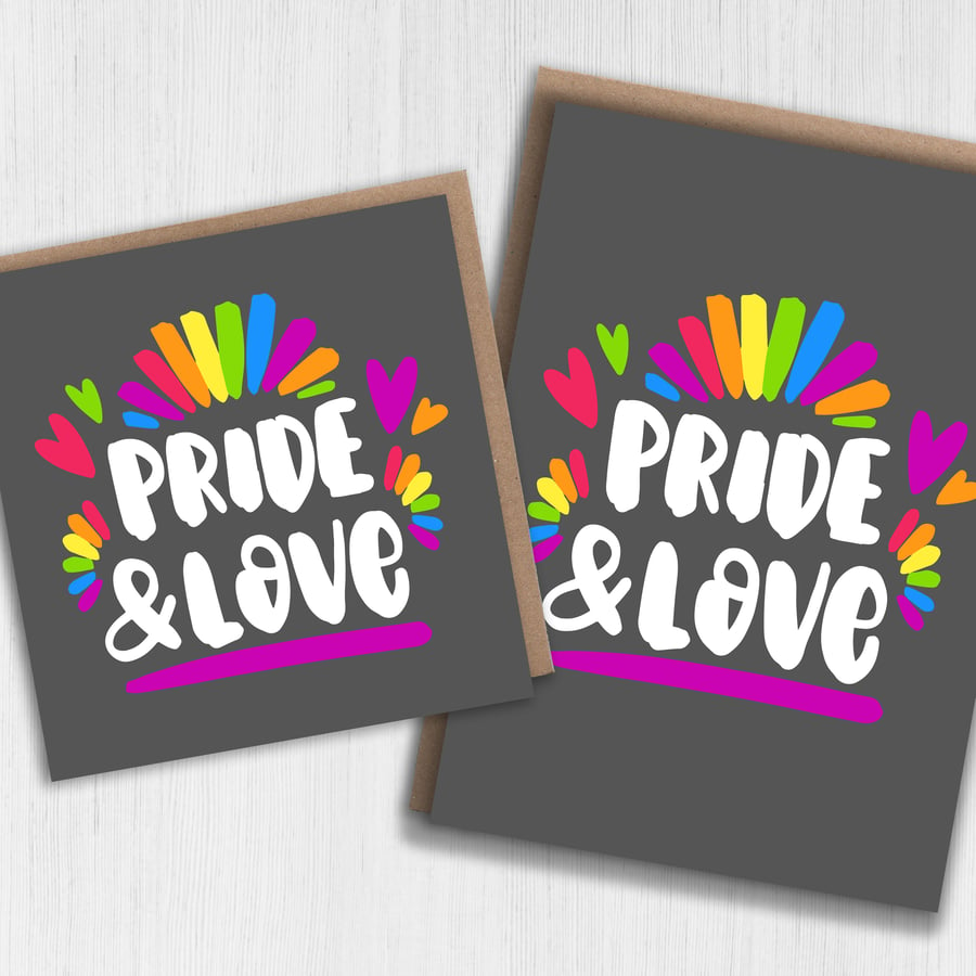 LGBTQ card: Pride and love
