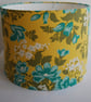 Handmade Drum Lampshade In Joel Dewberry's Rose Bouquet Fabric - Image 1