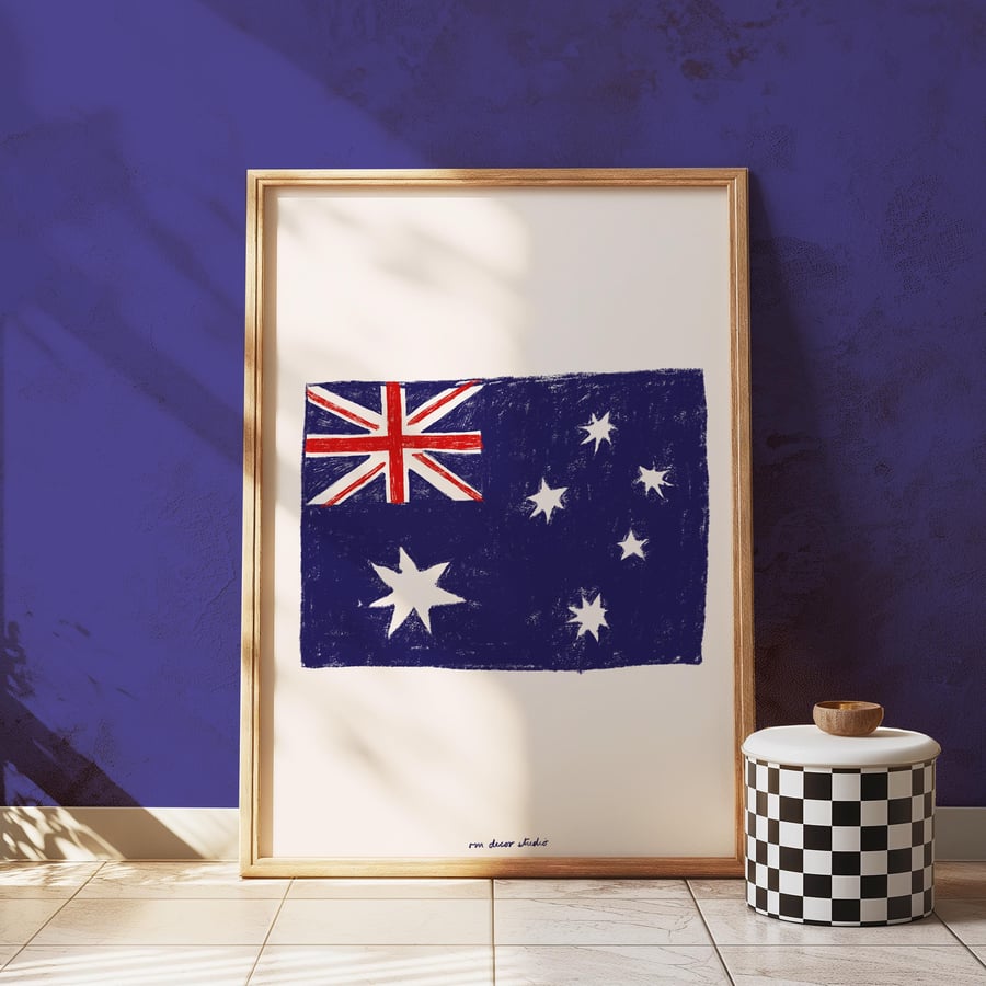 New Zealand Flag Print Poster