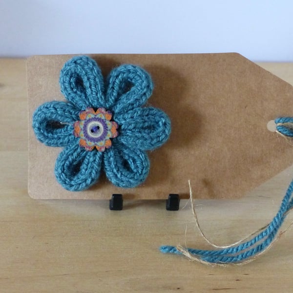 French Knitted Brooch