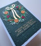 Textured Christmas wreath card - Image 3