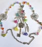 Silver Tone Multi coloured Boho Style Dangly Earrings - Image 6