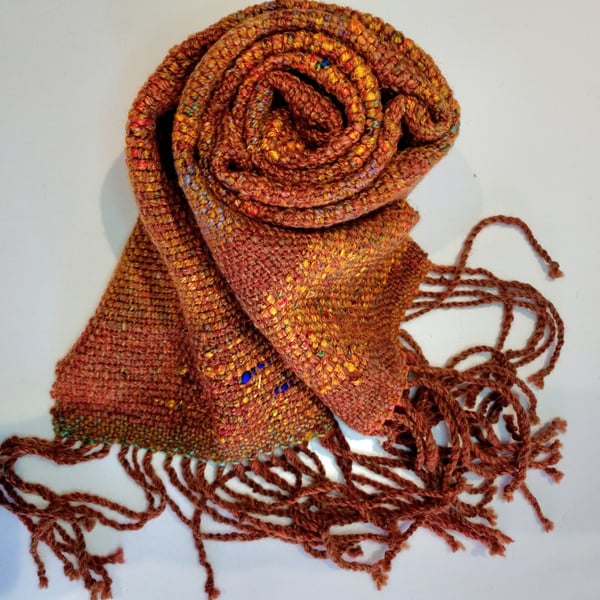 Hand woven scarf