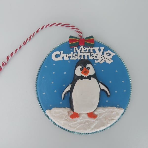 Merry Christmas Penguin Hanging Home Decor Tree Decoration