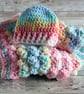 Crochet Doll Blanket and Hat, Handmade Doll Blanket and hat, Nap, Snuggle time - Image 4