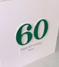 Handmade 60th birthday card - can be personalised with any age and message - Image 4