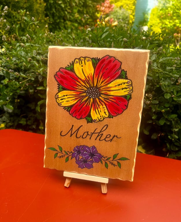 Mother Wooden Plaque – Handmade Mum Gift – Bespoke Personalised Mother's Day Wal
